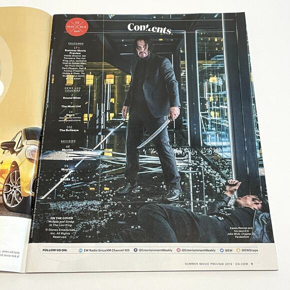 Entertainment Weekly May 3/10 2019 The Lion King Summer Movie Preview EW - Picture 3 of 14